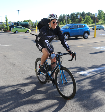 Dan Wnorowski Biking to Work at SOS