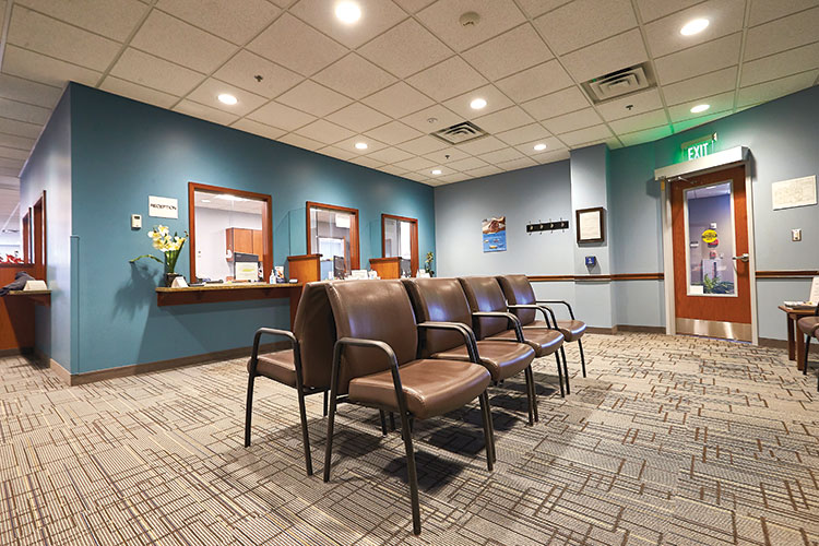 Interior of the new office at 8324 Oswego Rd in Liverpool.