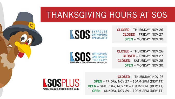 Thanksgiving Hours for SOS