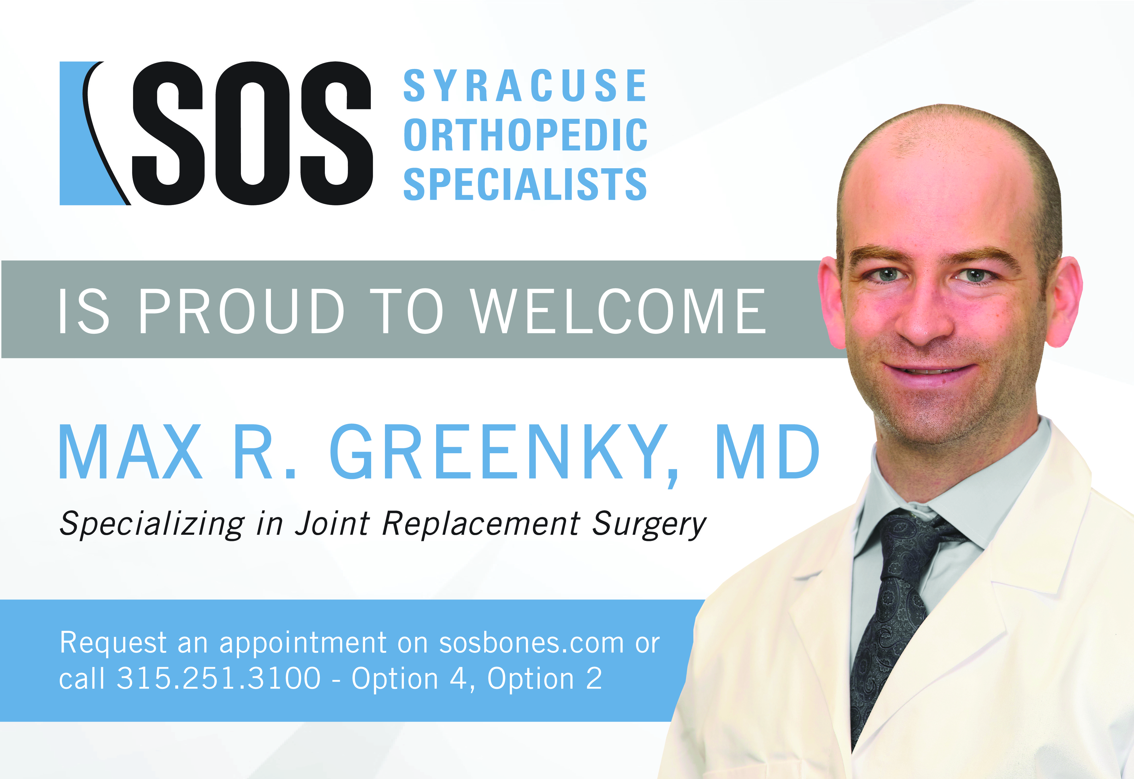 Dr. Max Greenky Joins SOS