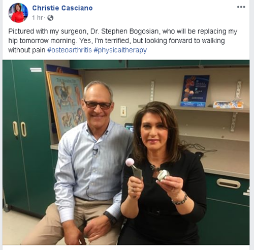NewsChannel 9's Christie Casciano to undergo total hip replacement