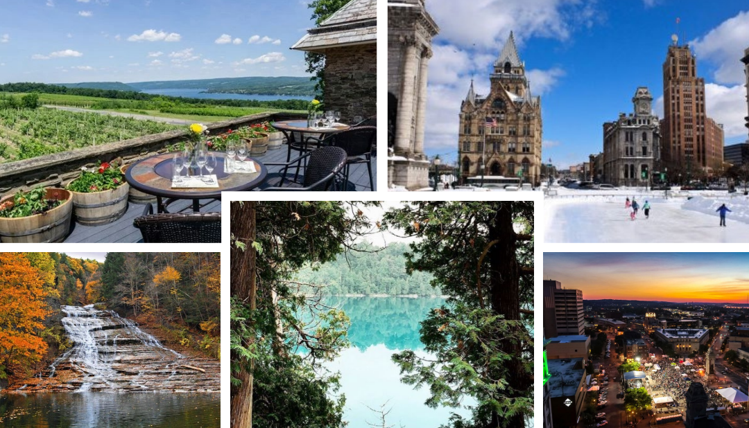 finger lakes - waterfalls- clinton square- green lakes - syracuse ny