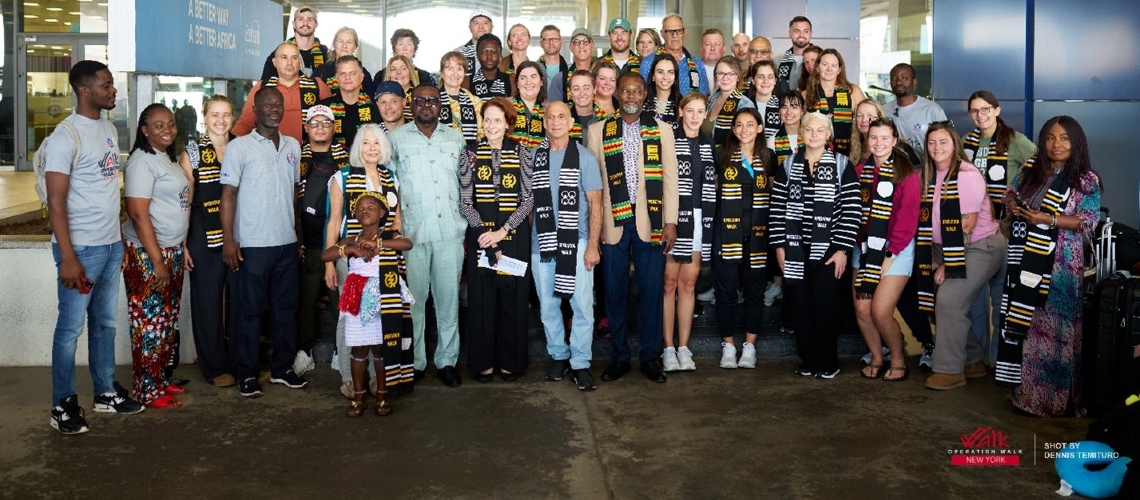 group picture ghana mission complete sos thankful for community support operation walk 2025 trip