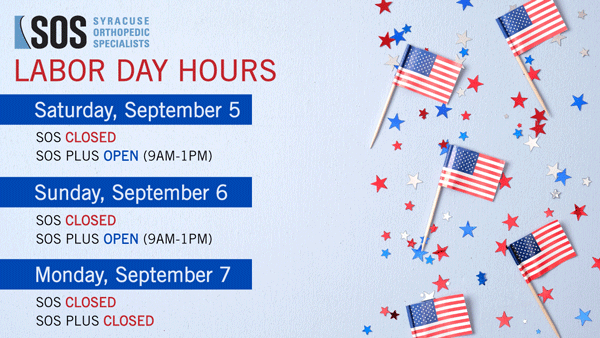 2025 SOS & SOS PLUS Labor Day Weekend Hours