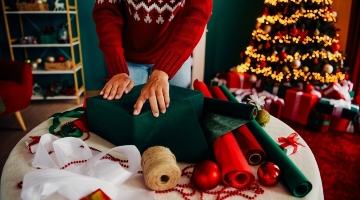 how to avoid back aches this holiday season wrapping presents