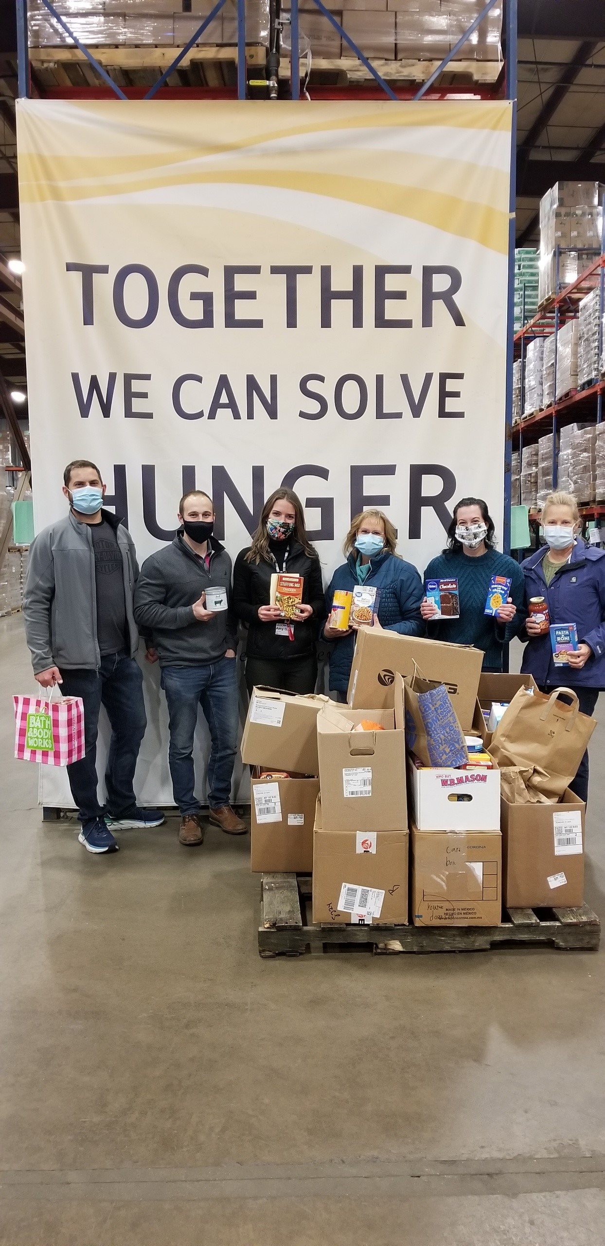 SOS and PRL Food Bank Food Drive Group Photo