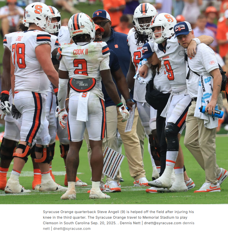 Syracuse.com Photo Achilles Tendon Tear SU Football