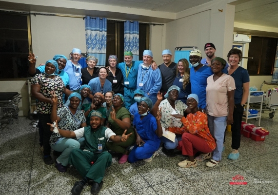 group picture ghana mission complete sos thankful for community support operation walk 2025